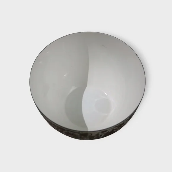 Vintage Arabia Finel Kaj Franck 'Ritari' Medieval Troubadour Enamel Bowl Finland - Picture 5 of 13